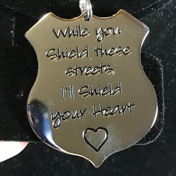 Other - Police First Responder Badge Romantic Keychain